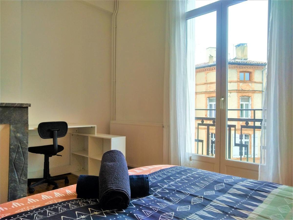 Chambre Privee Et Spacieuse Au Sein D'Un Logement Partage - Central, Quartier Villebourbon - 3 Chambres Doubles - 2 Balcons - Places De Stationnements Gratuites - 5 Min A Pied Gare Et Hypercentre Montauban Eksteriør bilde